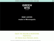 Tablet Screenshot of greenbeejuicery.com